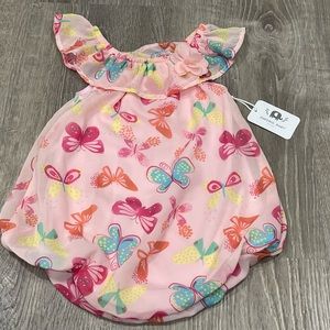 New Emporio Baby Pink Floral Romper 18 Month OC11